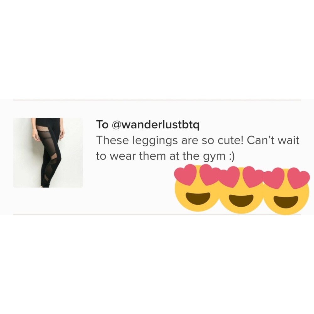 Black leggings with side mesh detail - Picture 8 of 8